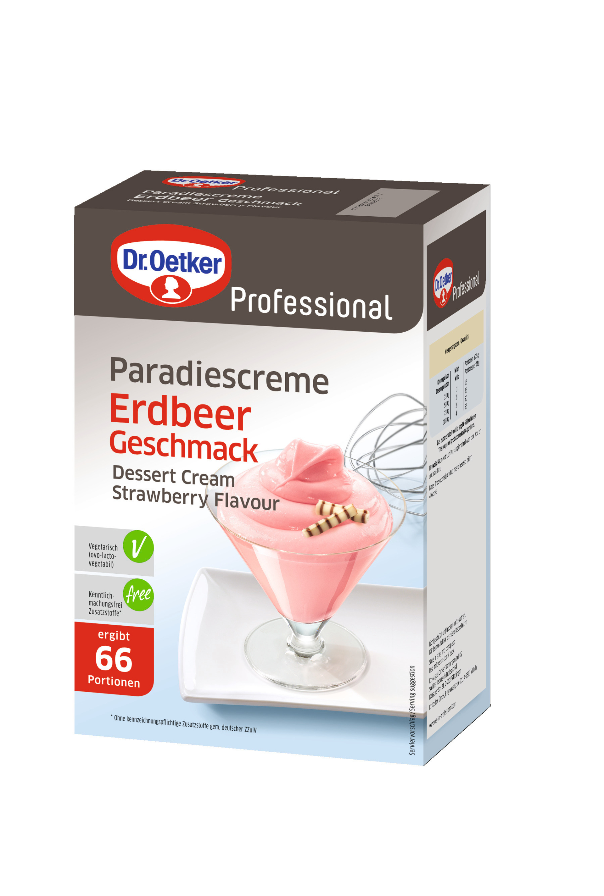 Paradiescreme Erdbeer-Geschmack, 1000 g